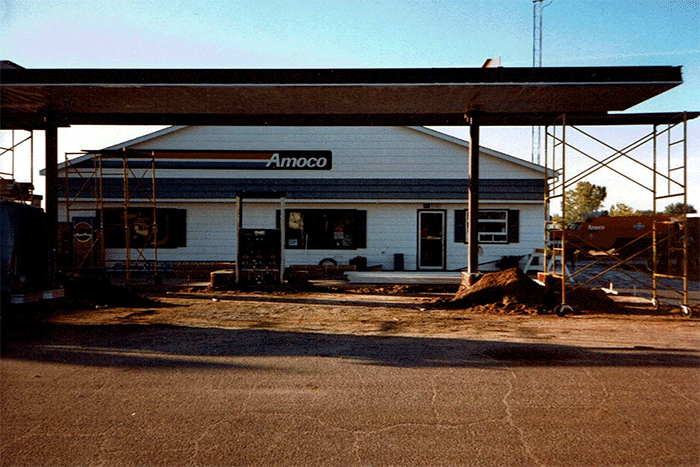 family history old amoco gas station